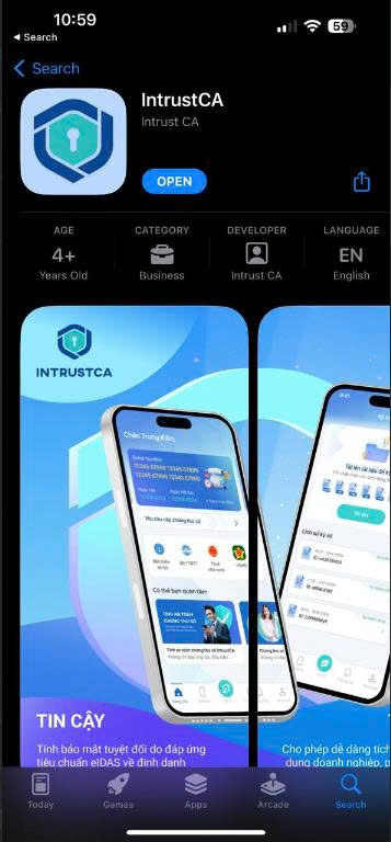 Tải ứng dụng IntrustCA trên App Store