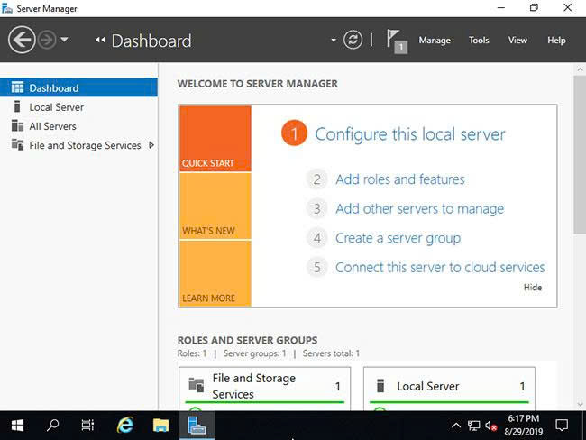 Server Manager — Add roles and features